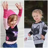 All Sizes Bunnyhug Grow With Me Hoodie - PDF Apple Tree Sewing Pattern (bonus extended sizes included)