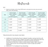 All sizes Bunny Bottoms- Grow with Me Drop Crotch joggers - PDF Apple Tree Sewing Pattern (bonus extended sizes included)