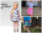 All Sizes Grow with Me Shorty Shorts & Skort - PDF Apple Tree Sewing Pattern (bonus extended sizes included)