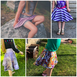 All Sizes Grow with Me Shorty Shorts & Skort - PDF Apple Tree Sewing Pattern (bonus extended sizes included)